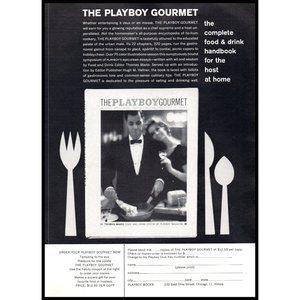 The Playboy Gourmet Cookbook Vintage Print Ad Food & Drink Wall Art Photo